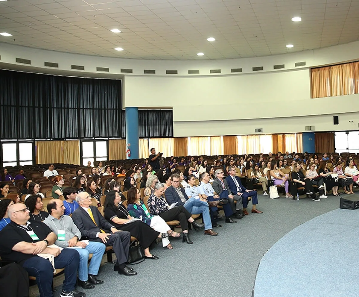 A packed auditorium during a congress session